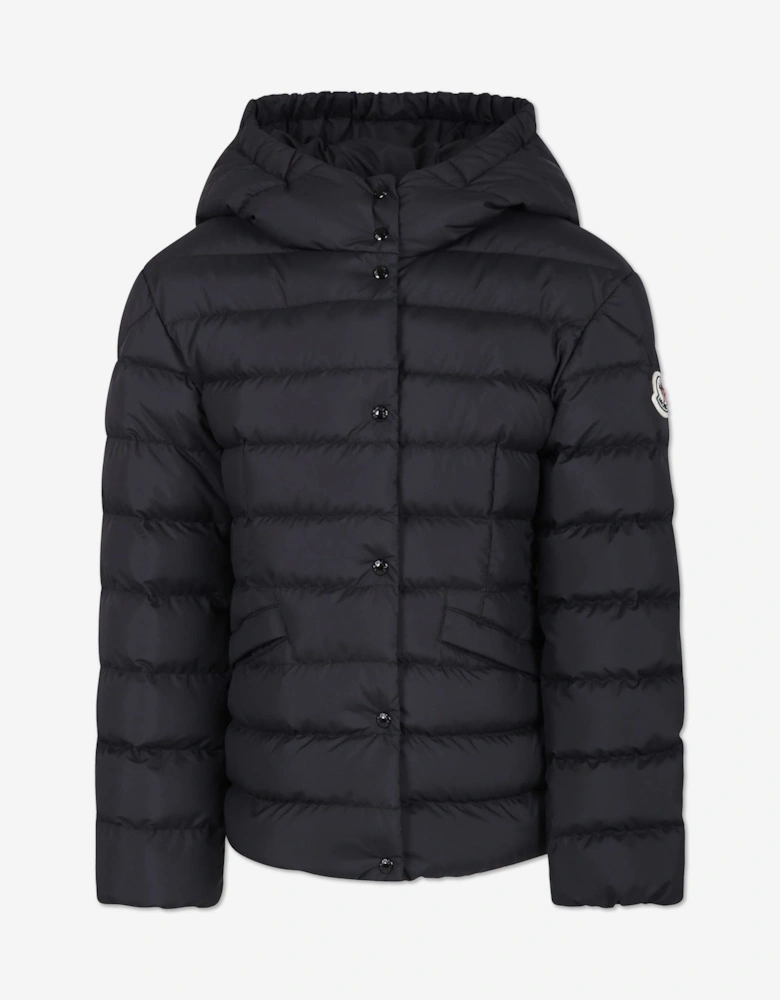 Enfant Girls Down Padded Egisto Jacket in Black