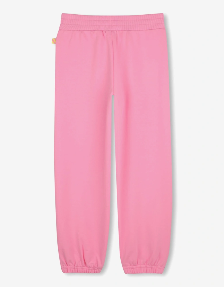 Billieblush Girls Illustrated Joggers in Pink