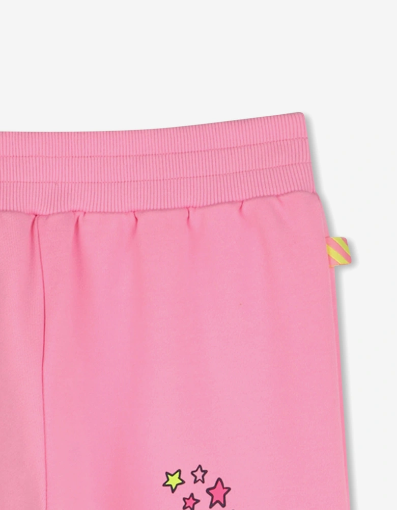 Billieblush Girls Illustrated Joggers in Pink