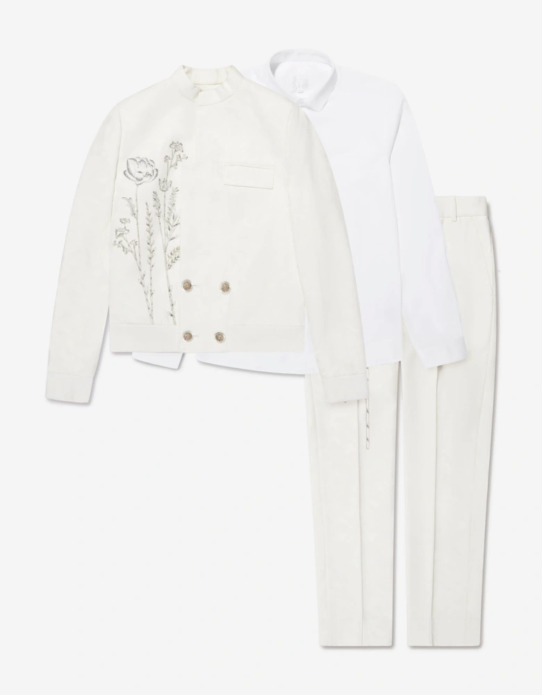 Boys Lance Suit in White