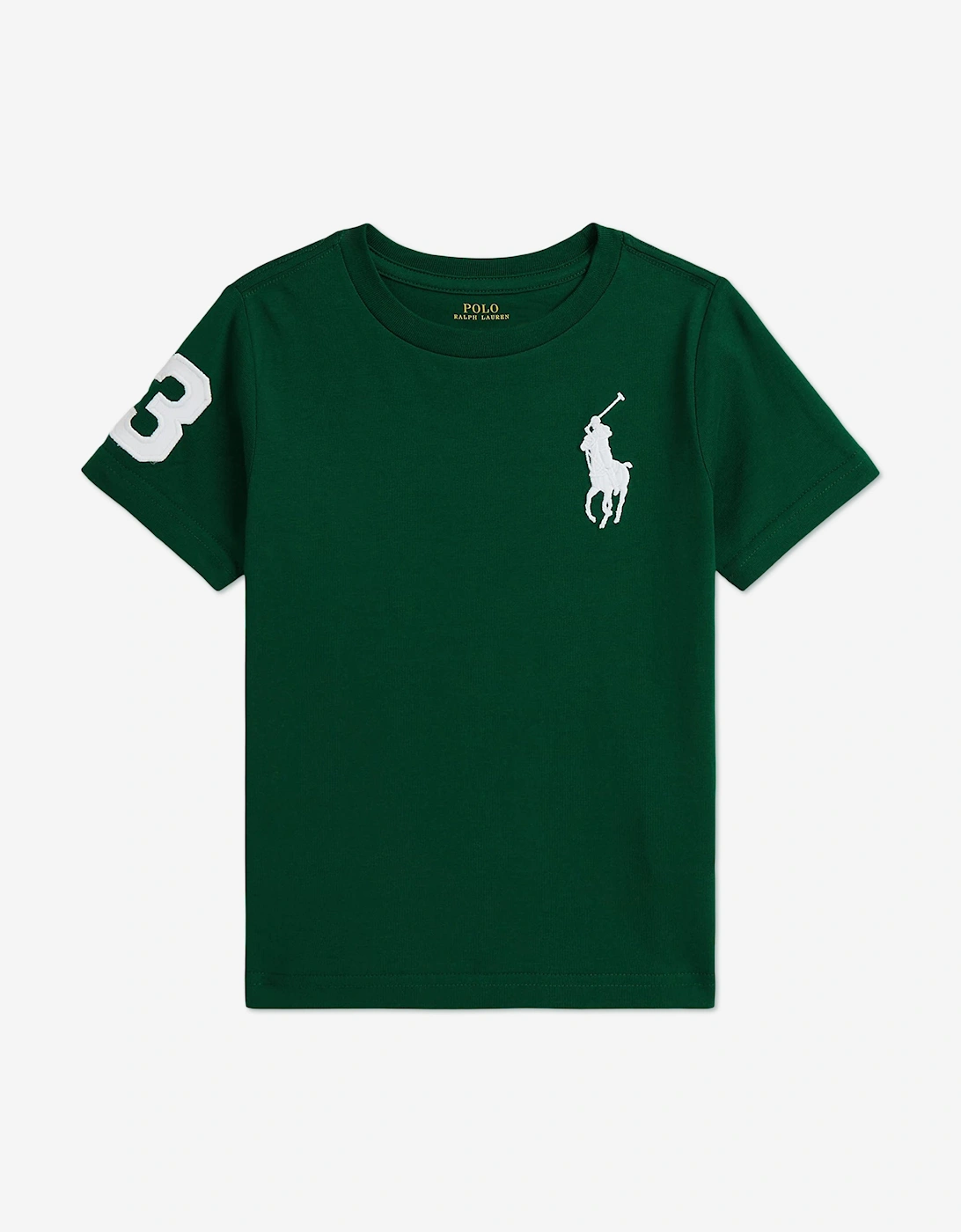 Boys Logo Jersey T-Shirt in Green, 6 of 5