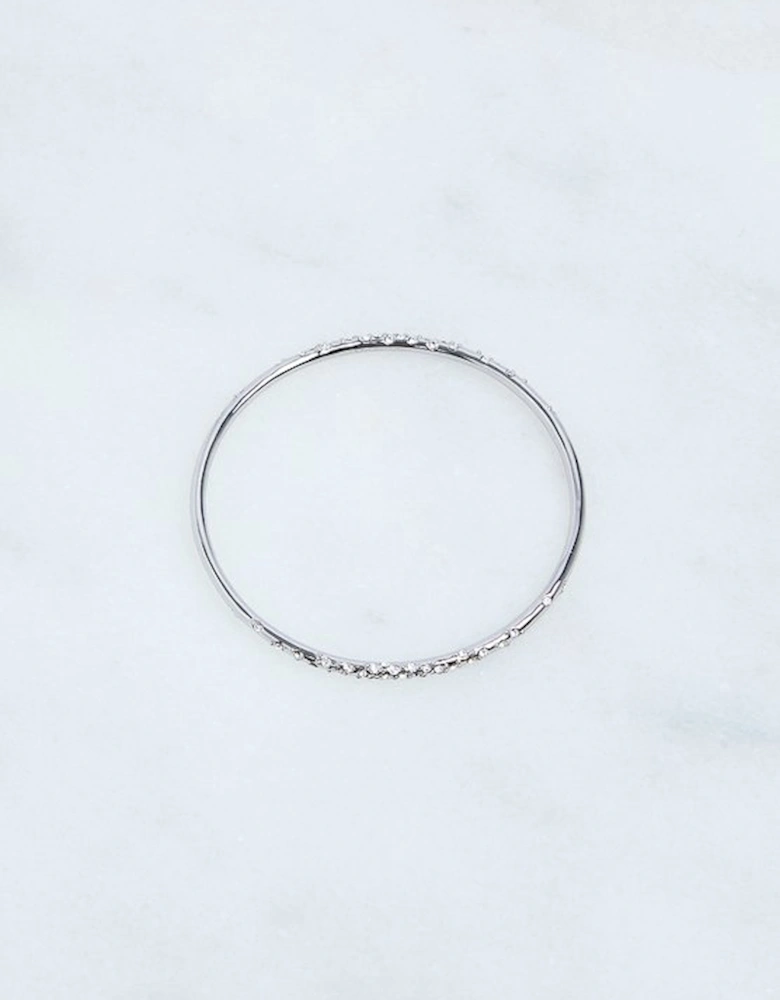 Hand Set European Crystal Sprinkle Bangle