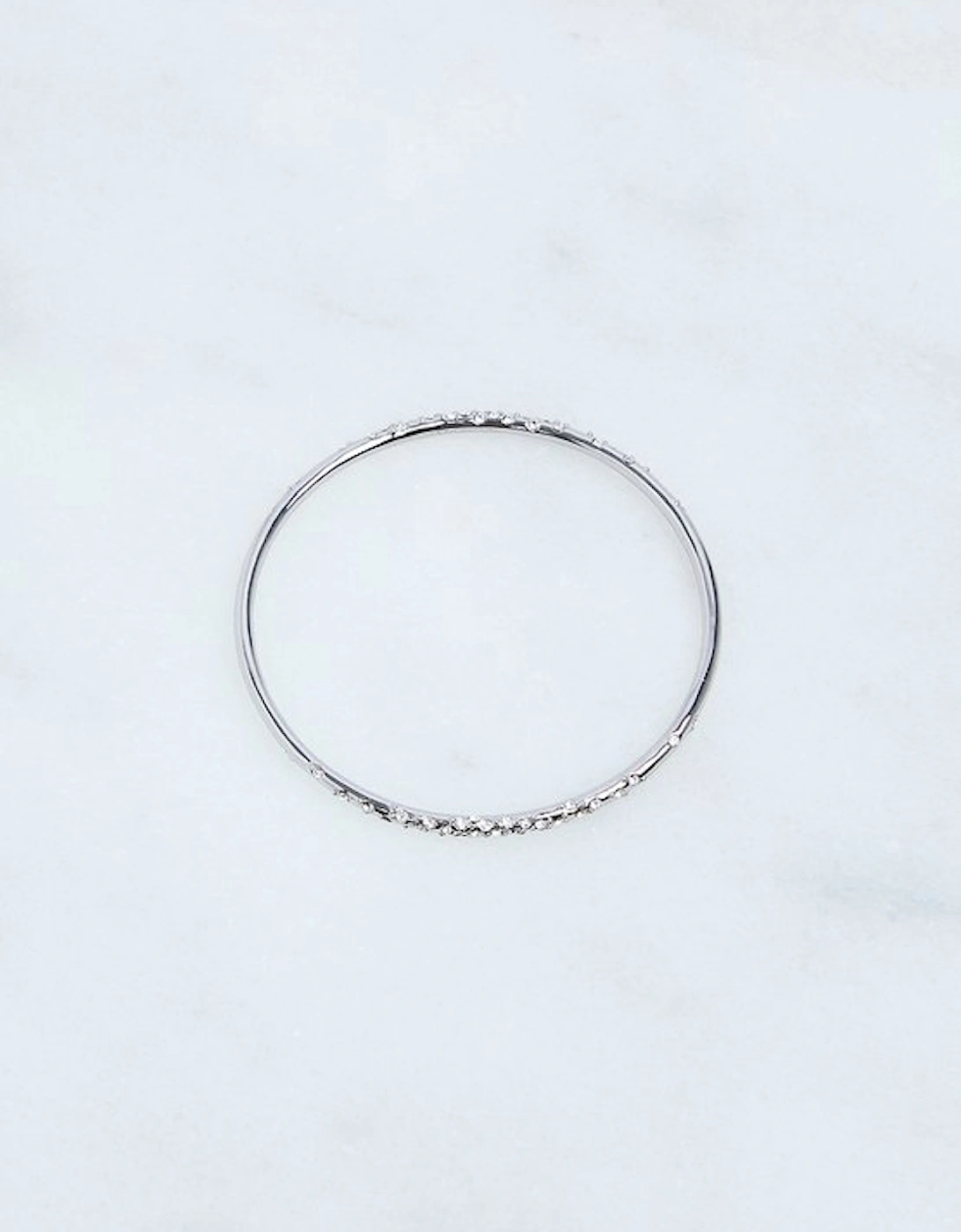 Hand Set European Crystal Sprinkle Bangle