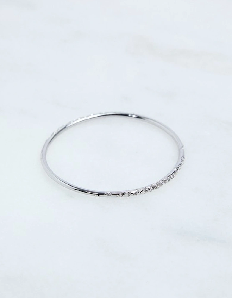 Hand Set European Crystal Sprinkle Bangle