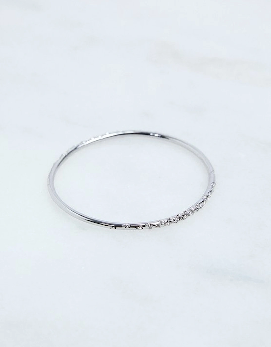 Hand Set European Crystal Sprinkle Bangle