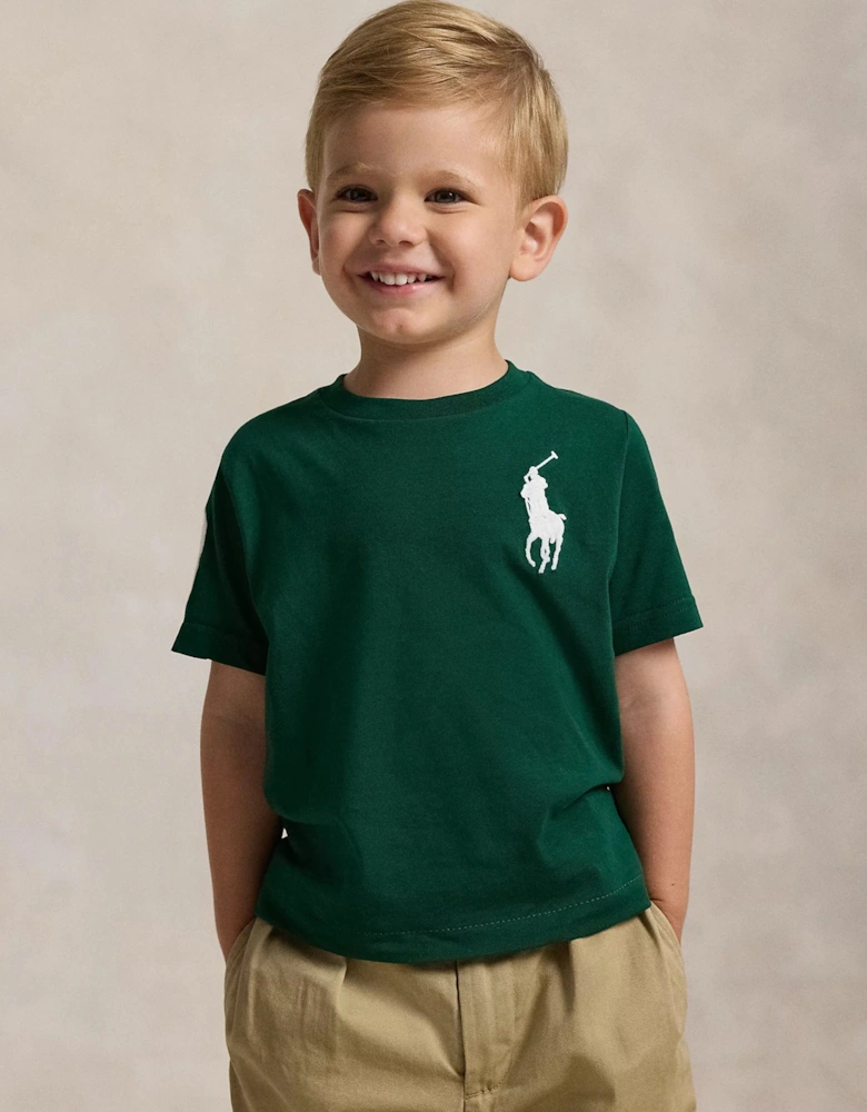 Boys Logo Jersey T-Shirt in Green