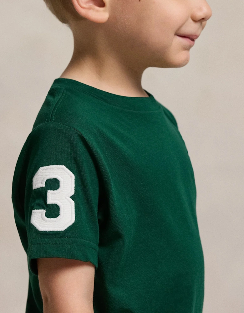 Boys Logo Jersey T-Shirt in Green