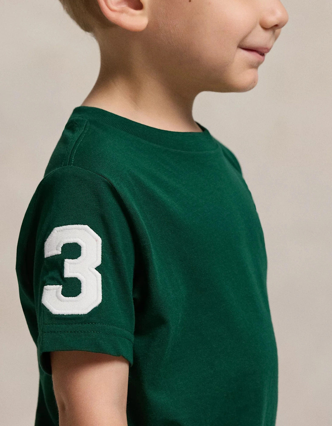 Boys Logo Jersey T-Shirt in Green