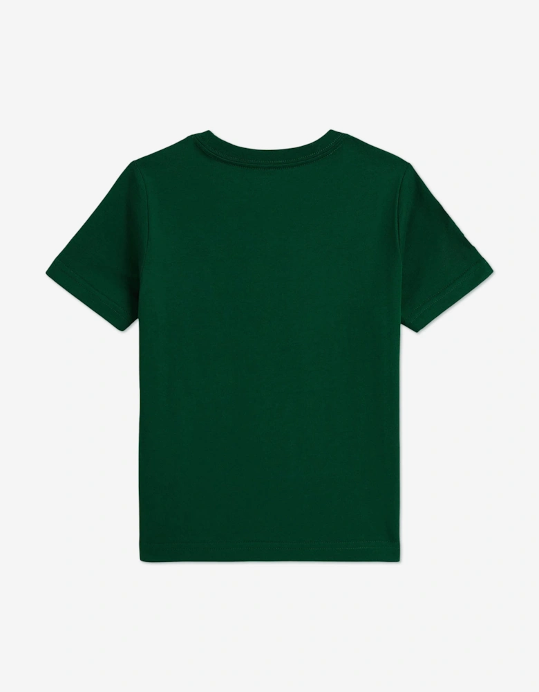 Boys Logo Jersey T-Shirt in Green