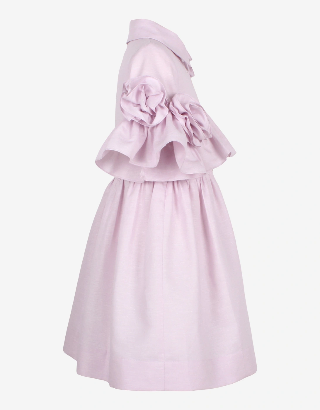 Girls Ruffle Beau Dress in Purple