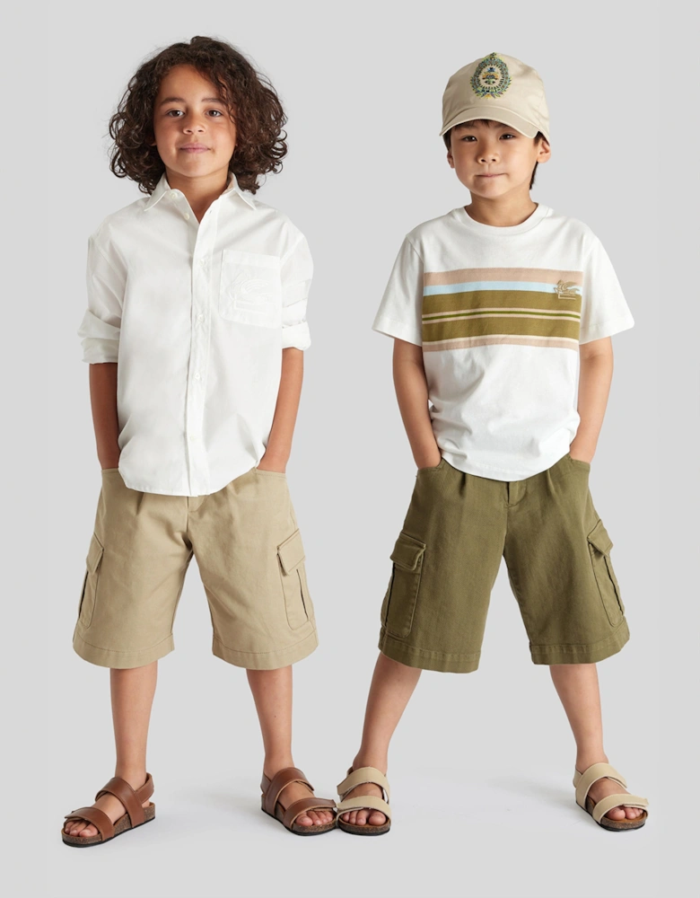 Boys Cargo Shorts in Green