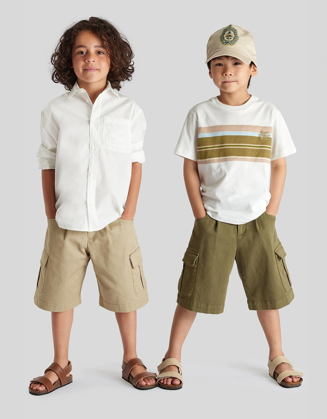 Boys Cargo Shorts in Green
