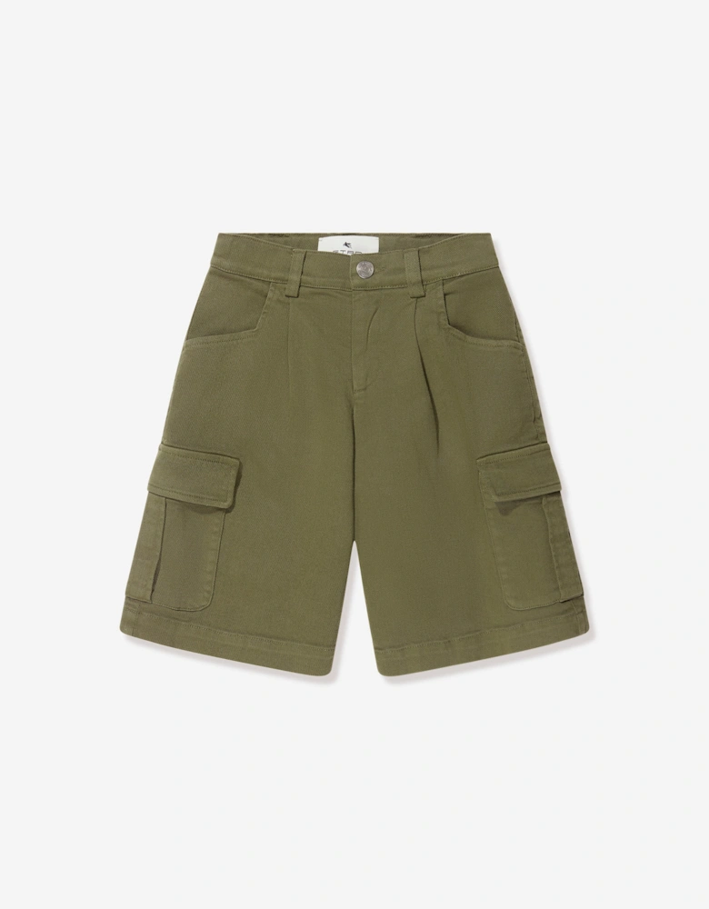 Boys Cargo Shorts in Green