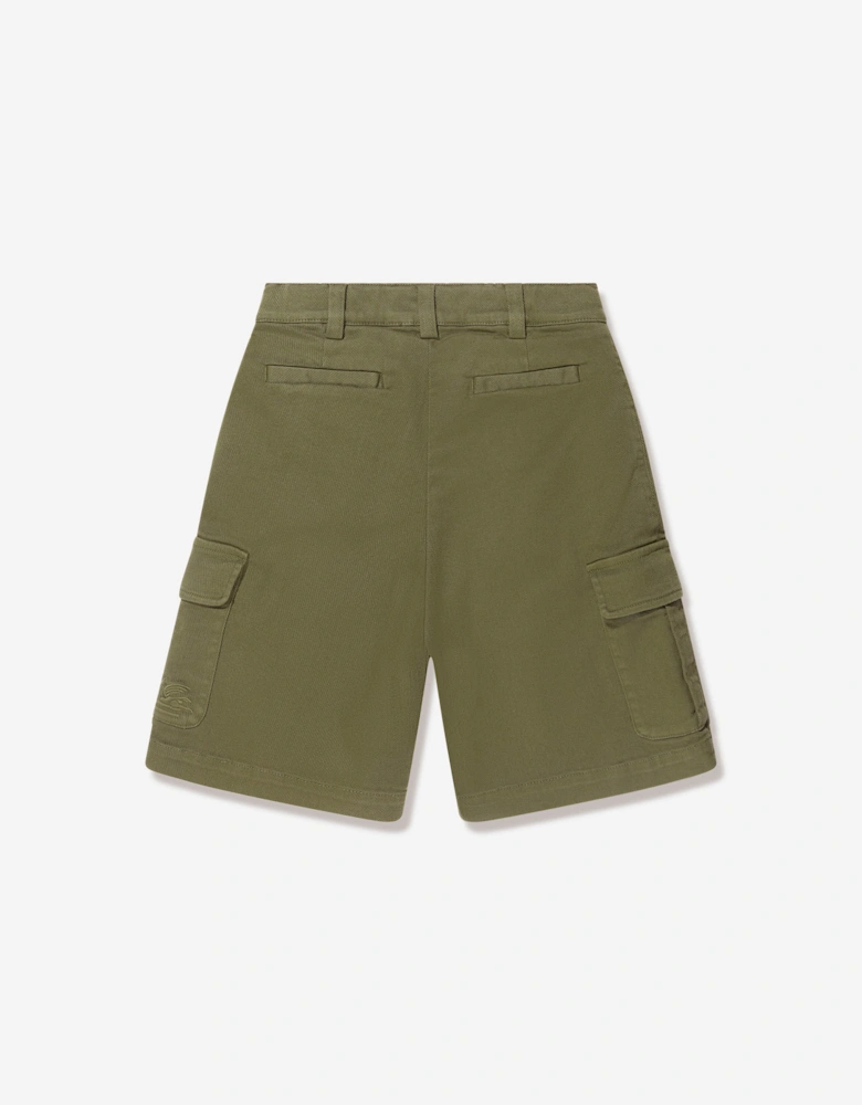 Boys Cargo Shorts in Green
