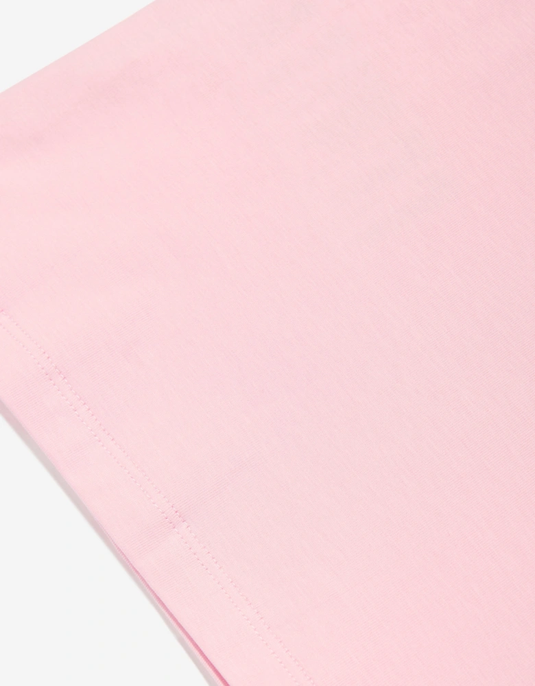 Girls Logo Print T-Shirt in Pink