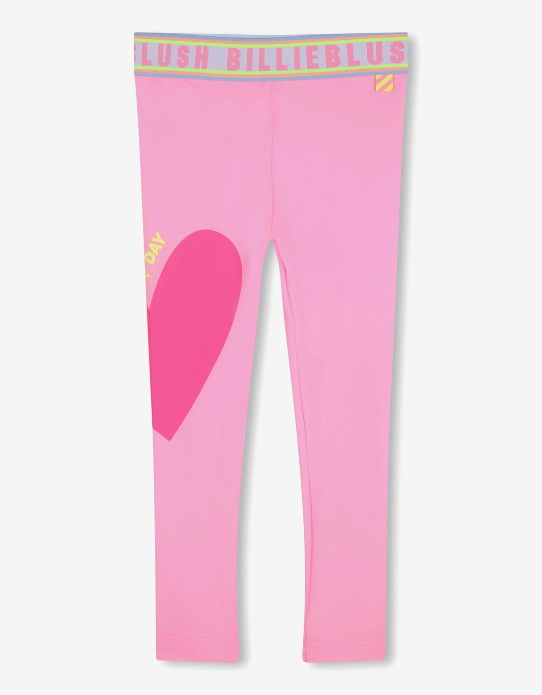 Billieblush Girls Heart Print Leggings in Pink, 5 of 4