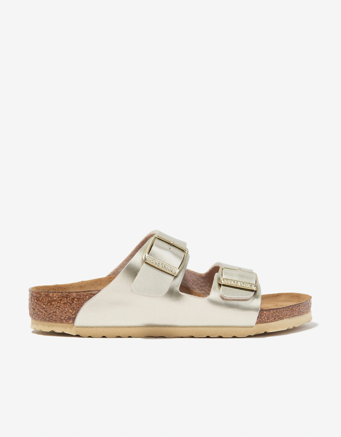 BIRKENSTOCK Girls Arizona Classic Metallic Sandals in Gold, 5 of 4