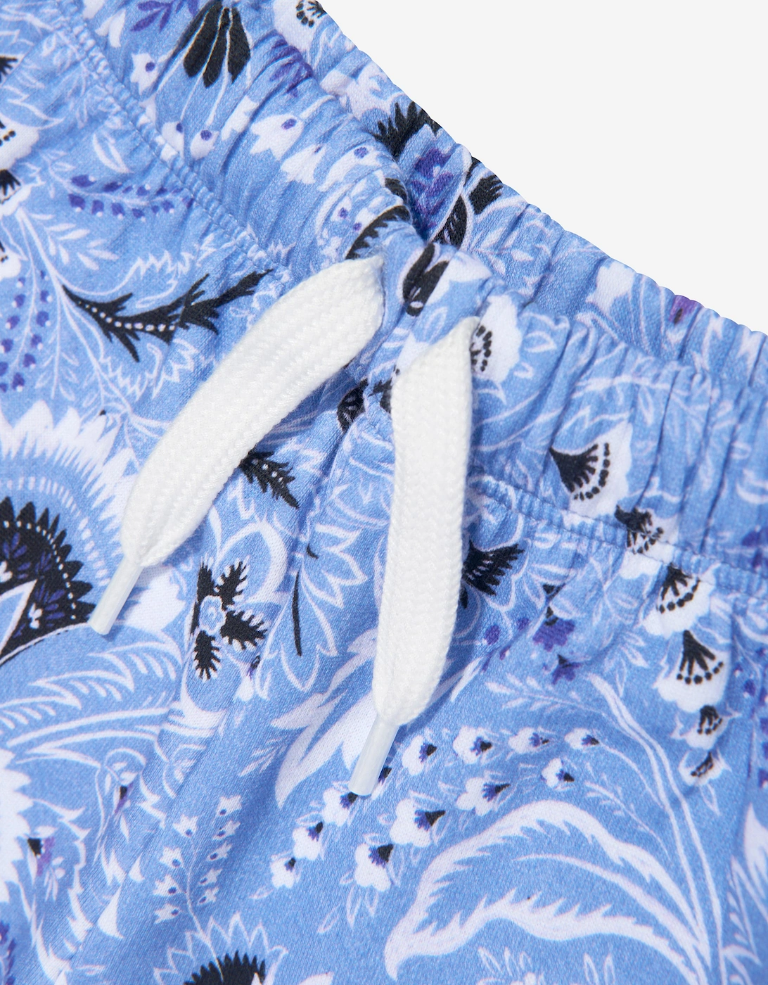 Boys Floral Paisley Shorts in Blue