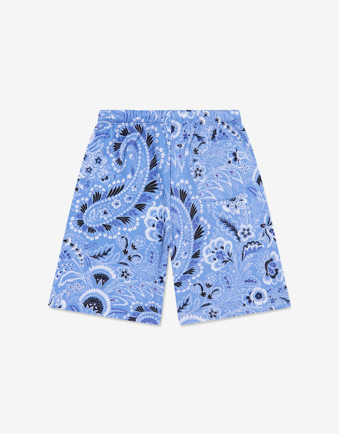 Boys Floral Paisley Shorts in Blue