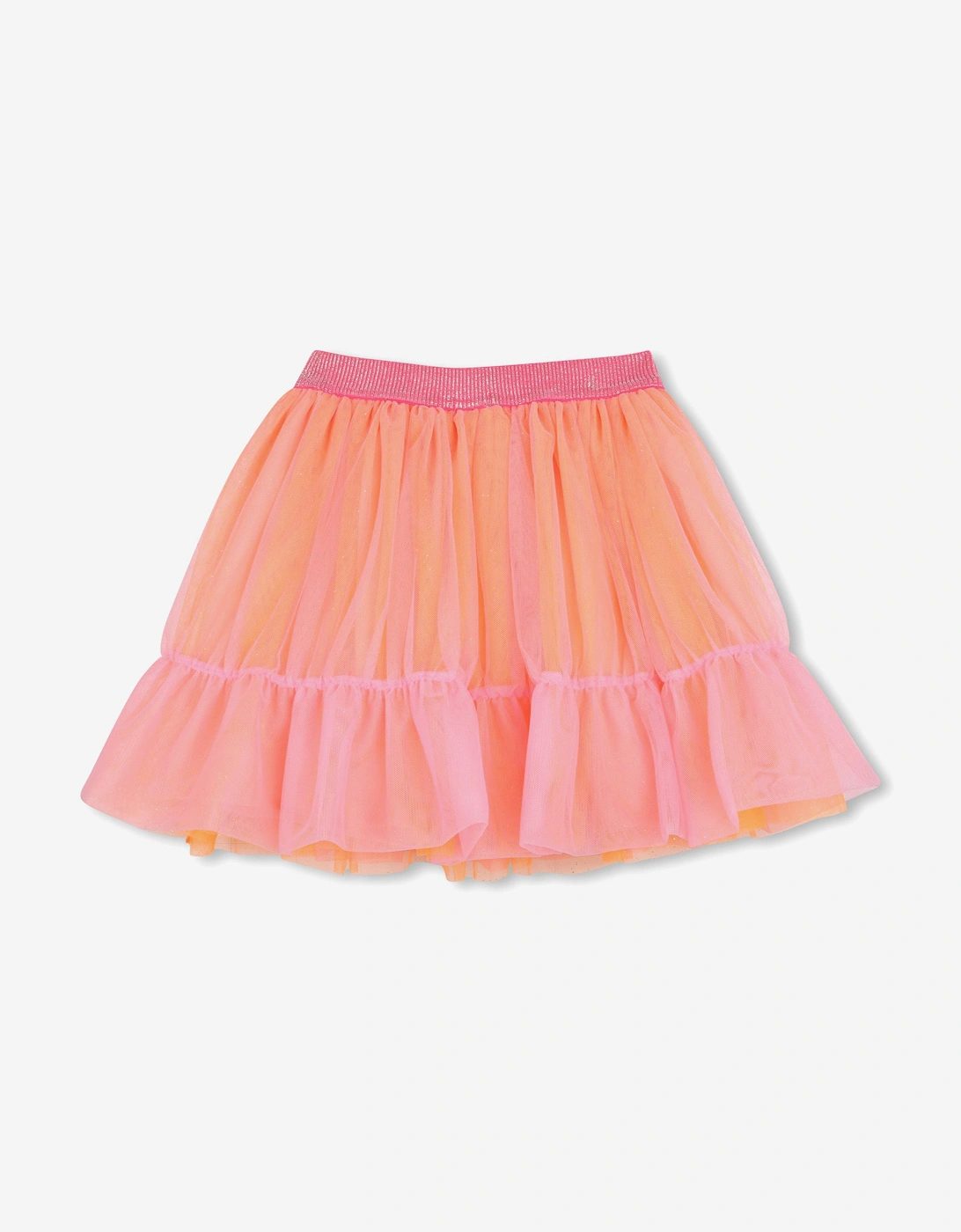 Billieblush Girls Tulle Flower Skirt in Pink