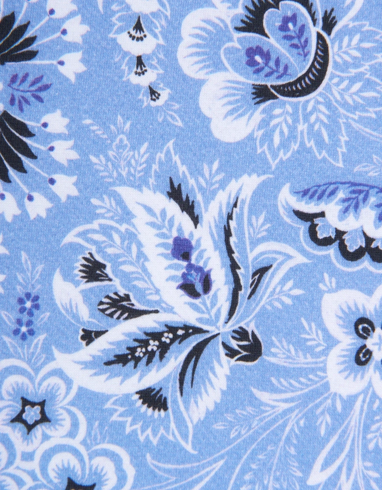 Boys Floral Paisley Shorts in Blue