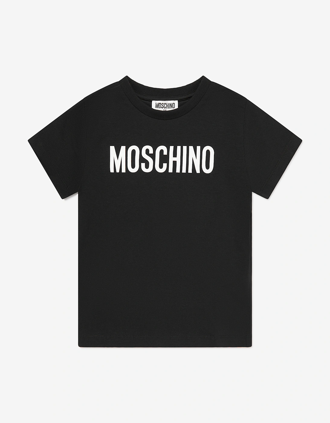 Kids Logo Print T-Shirt in Black, 5 of 4