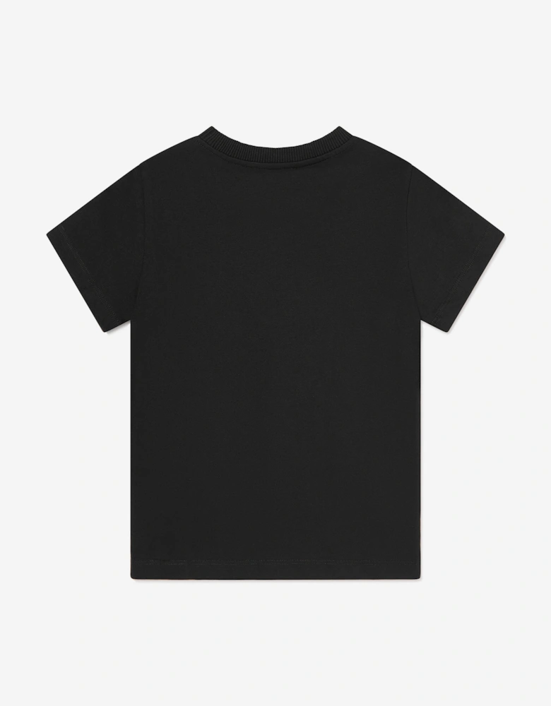 Kids Logo Print T-Shirt in Black