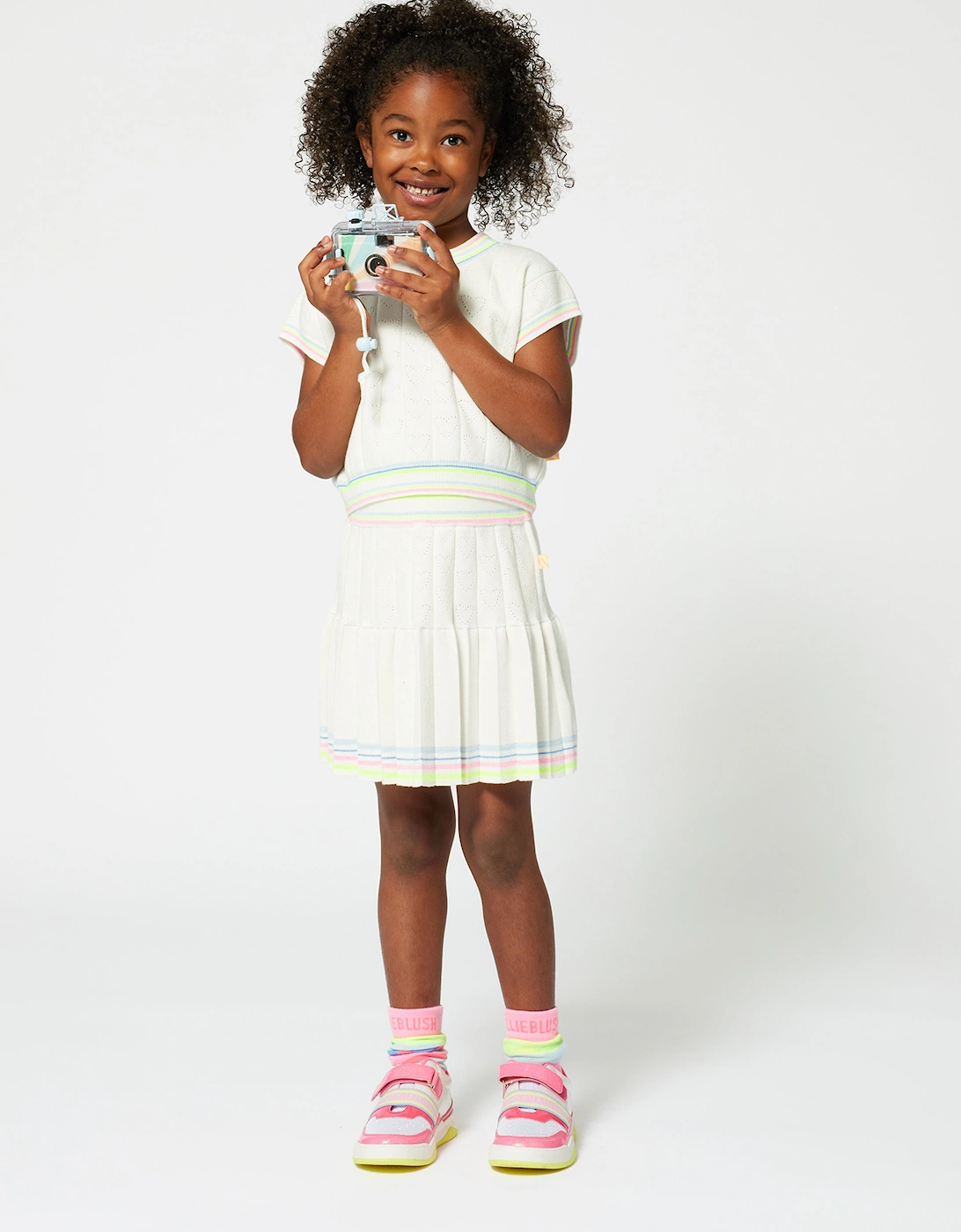 Billieblush Girls Knitted Skirt in Ivory