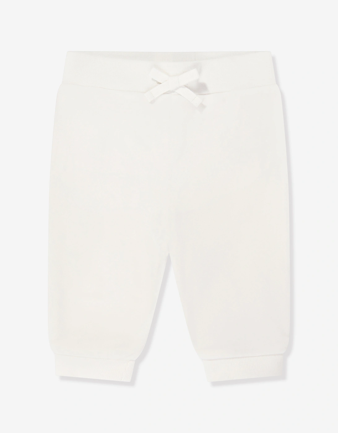 Baby Girls Velour Logo Tracksuit in White