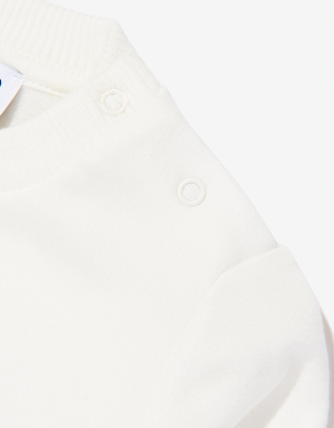 Baby Teddy Bear Logo Sweatshirt in Ivory