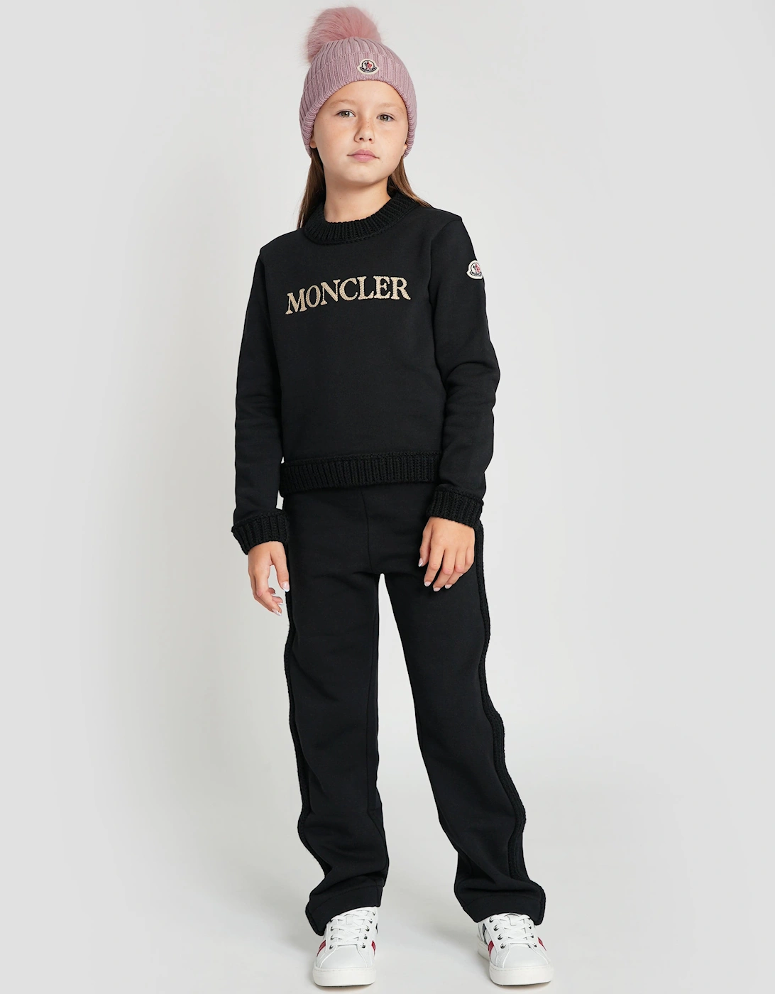 Enfant Girls Logo Tracksuit in Black, 6 of 5