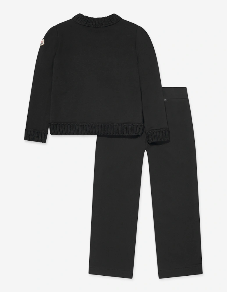 Enfant Girls Logo Tracksuit in Black