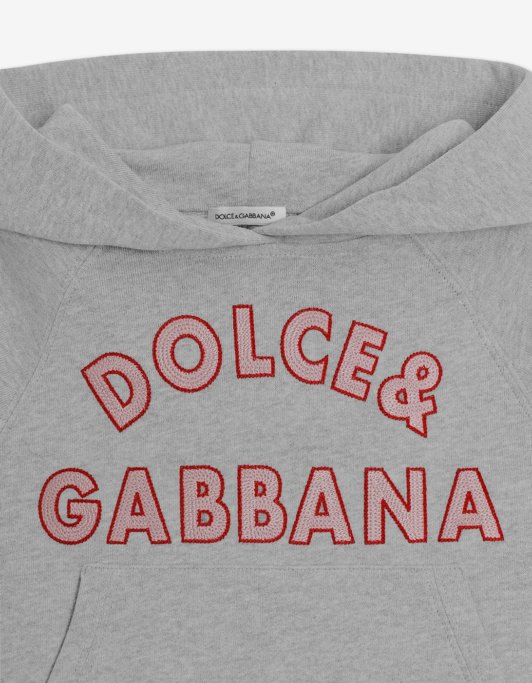 Girls Embroidered Logo Hoodie in Grey