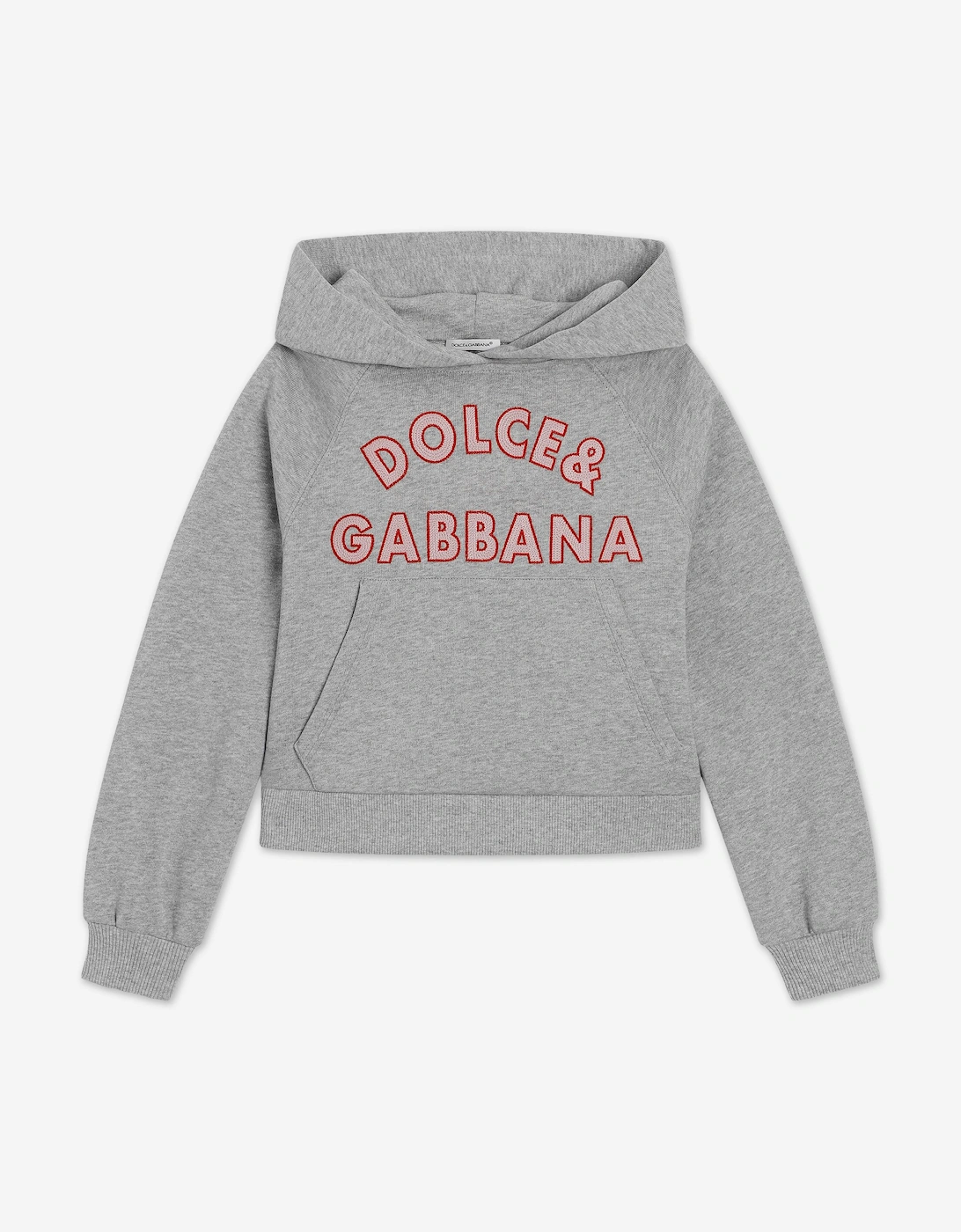 Girls Embroidered Logo Hoodie in Grey, 5 of 4