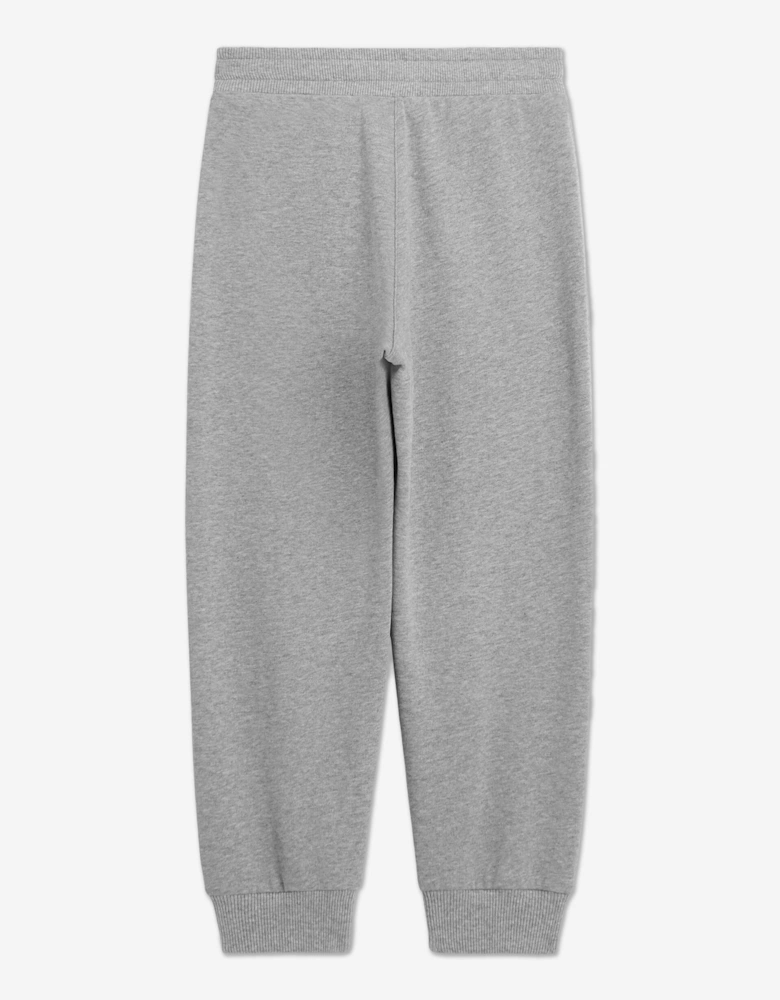 Girls Embroidered Logo Joggers in Grey