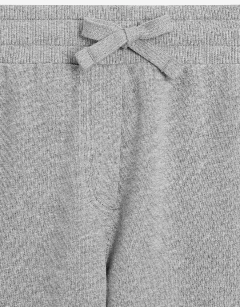 Girls Embroidered Logo Joggers in Grey