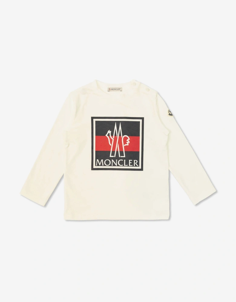 Enfant Baby Boys Long Sleeve T-Shirt in White