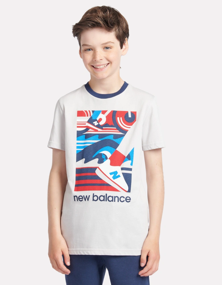 Boys Greatest Hits Graphic T-Shirt in Grey