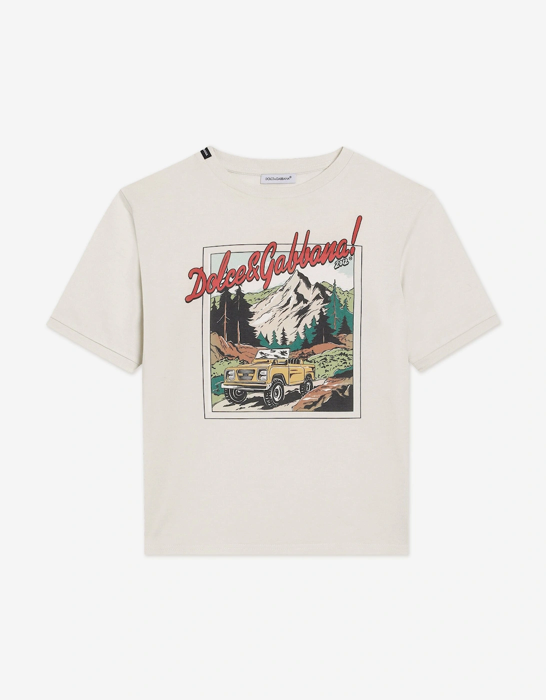 Boys Graphic Print Explorer T-Shirt in Ivory, 5 of 4