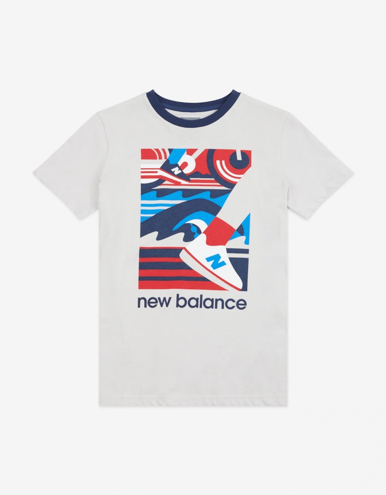 Boys Greatest Hits Graphic T-Shirt in Grey