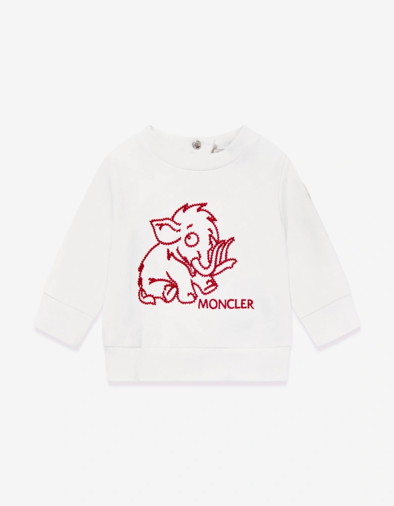 Enfant Baby Boys Sweatshirt in White