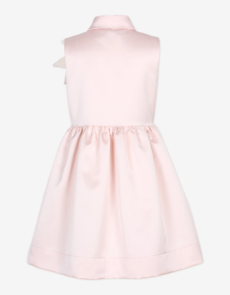 Girls Evergreen Sleeveless Dress in Pink
