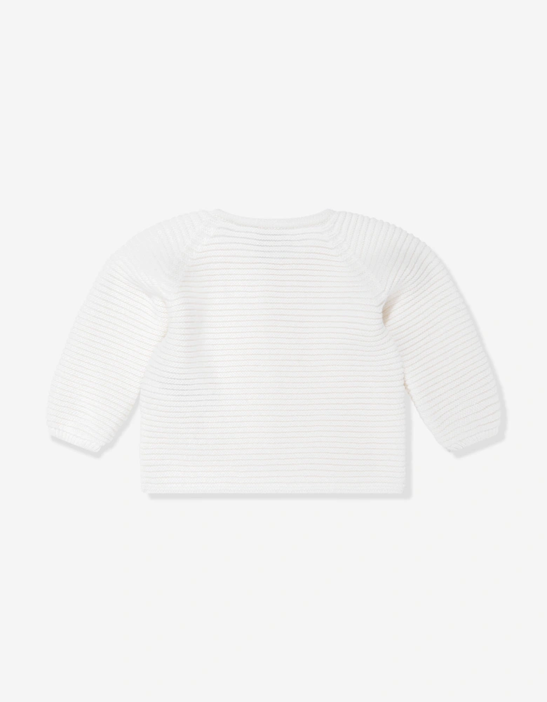 Baby Knitted Cardigan in Ivory