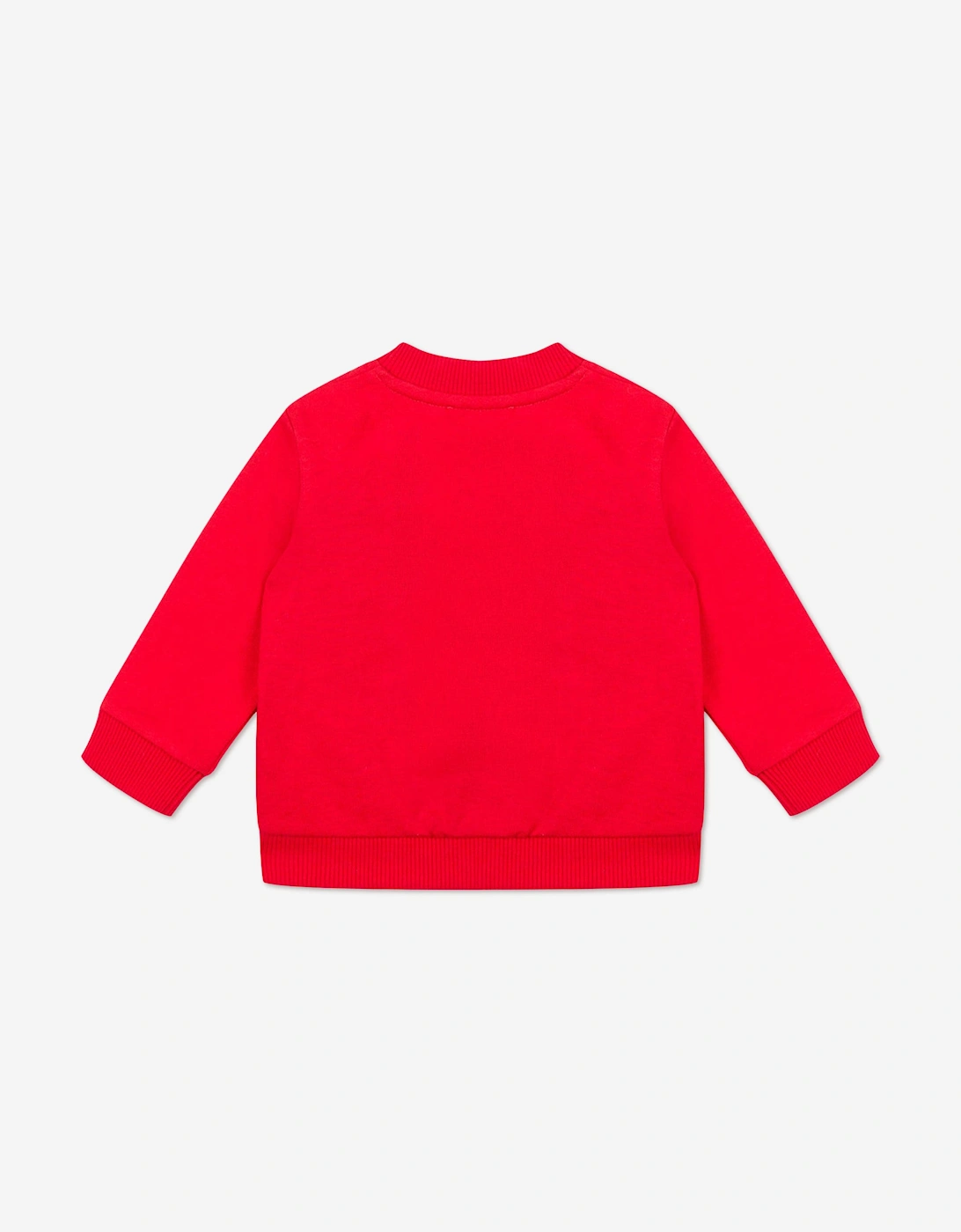 Baby Teddy Bear Sweatshirt in Red