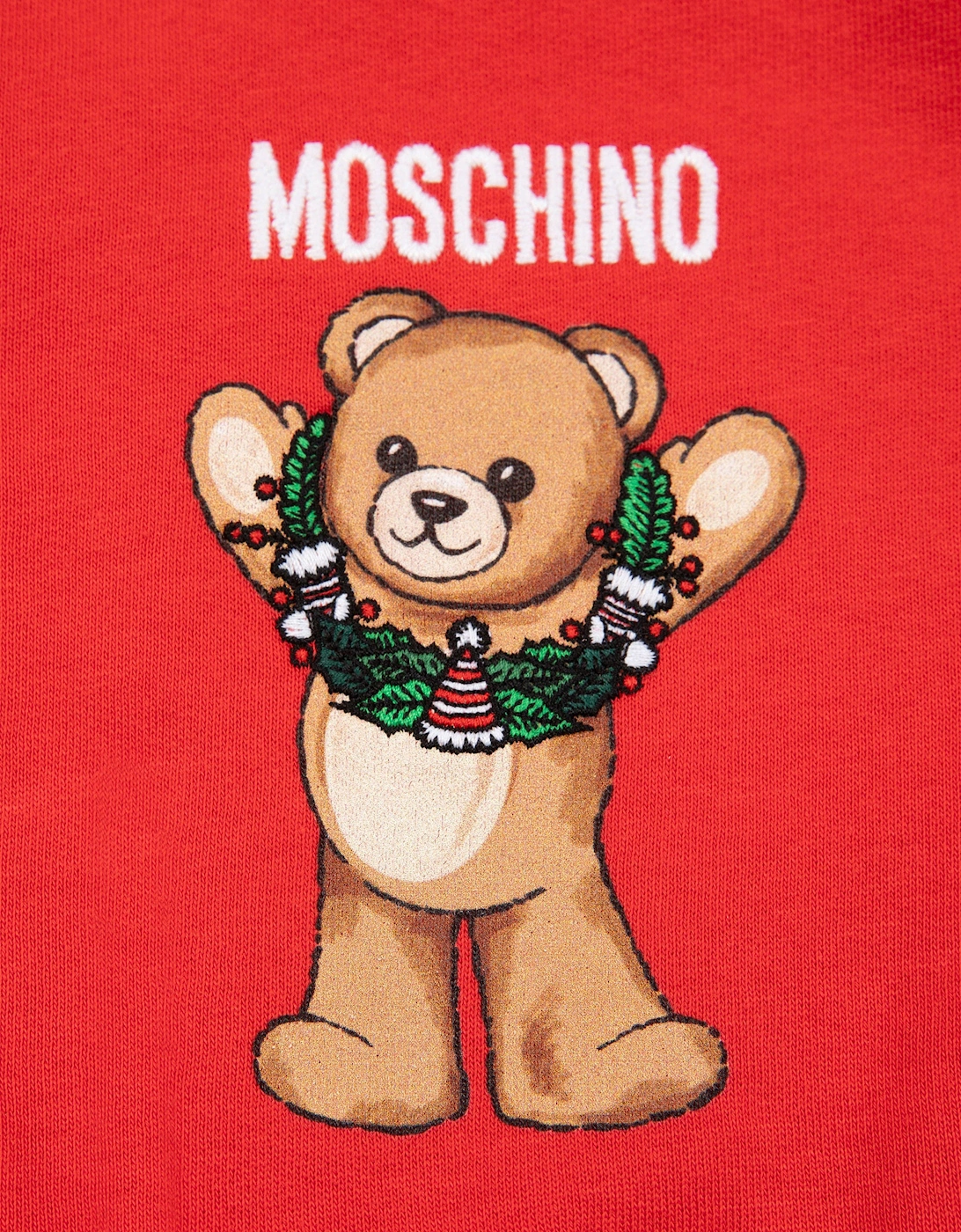 Baby Teddy Bear Sweatshirt in Red