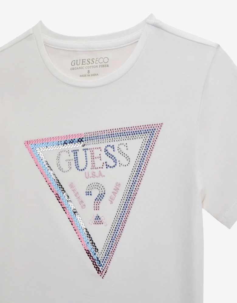 Girls Logo T-Shirt in White