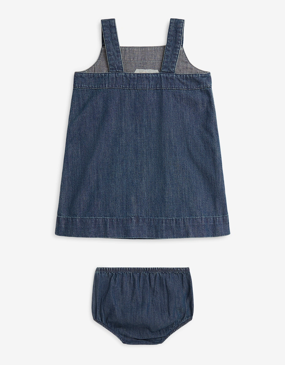 Baby Girls Polo Bear Pinafore Dress in Blue