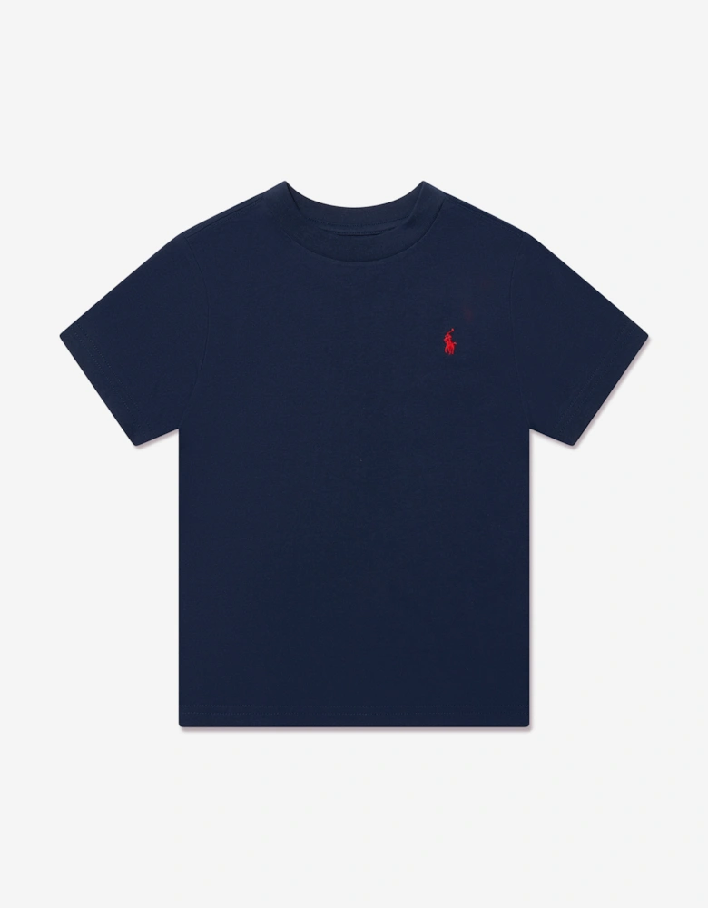 Boys Logo T-Shirt in Navy