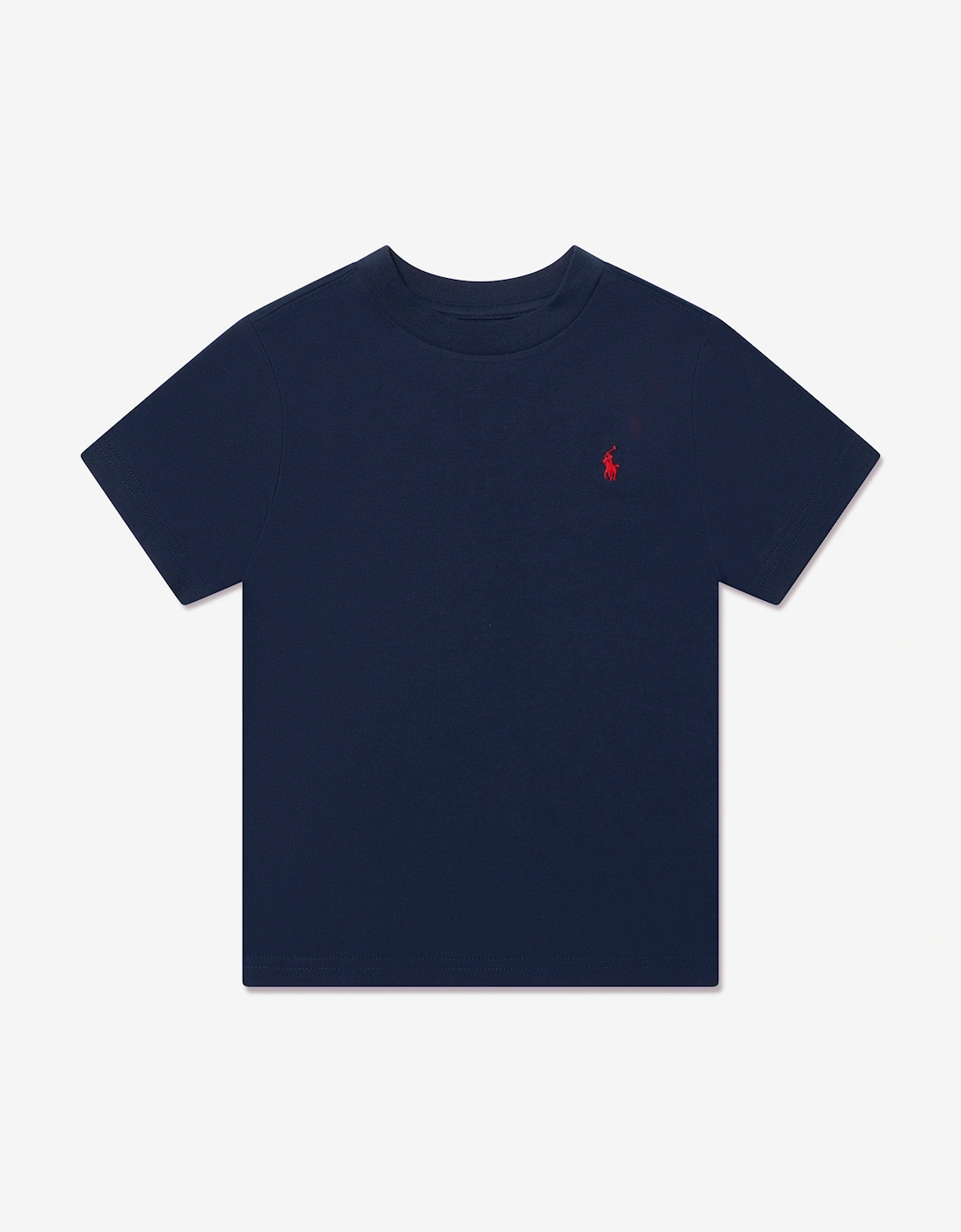 Boys Logo T-Shirt in Navy, 6 of 5