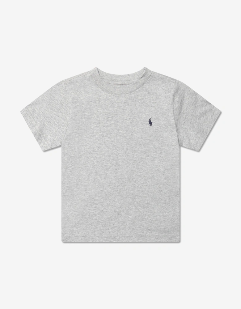 Boys Logo T-Shirt in Grey